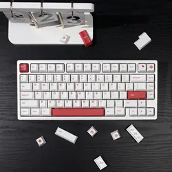 146 Keys GMK White Red keycaps Dye-Sub Cherry Profile PBT Keycaps For Cherry MX Switches Gaming Mechanical Keyboard