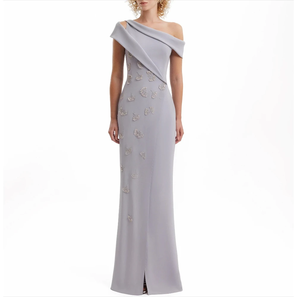 Customized One-shoulder Short Sleeves Evening Dresses Elegant Celebrity Dress Exquisite High Quality Prom Party Gowns for Women