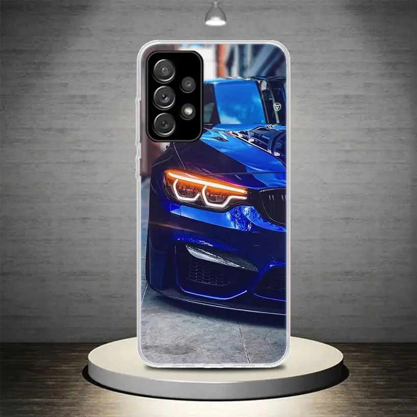 Blue Red Car for Bmw Phone Case Cover For Samsung Galaxy A55 A54 A52 A53 A15 A14 A12 A13 A25 A24 A22 A23 A35 A34 A32 A33 A04S A0