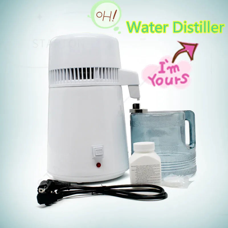 Water Distiller Filter machine distillation Purifier equipment Stainless Steel Water Distiller Water Purifier 4L