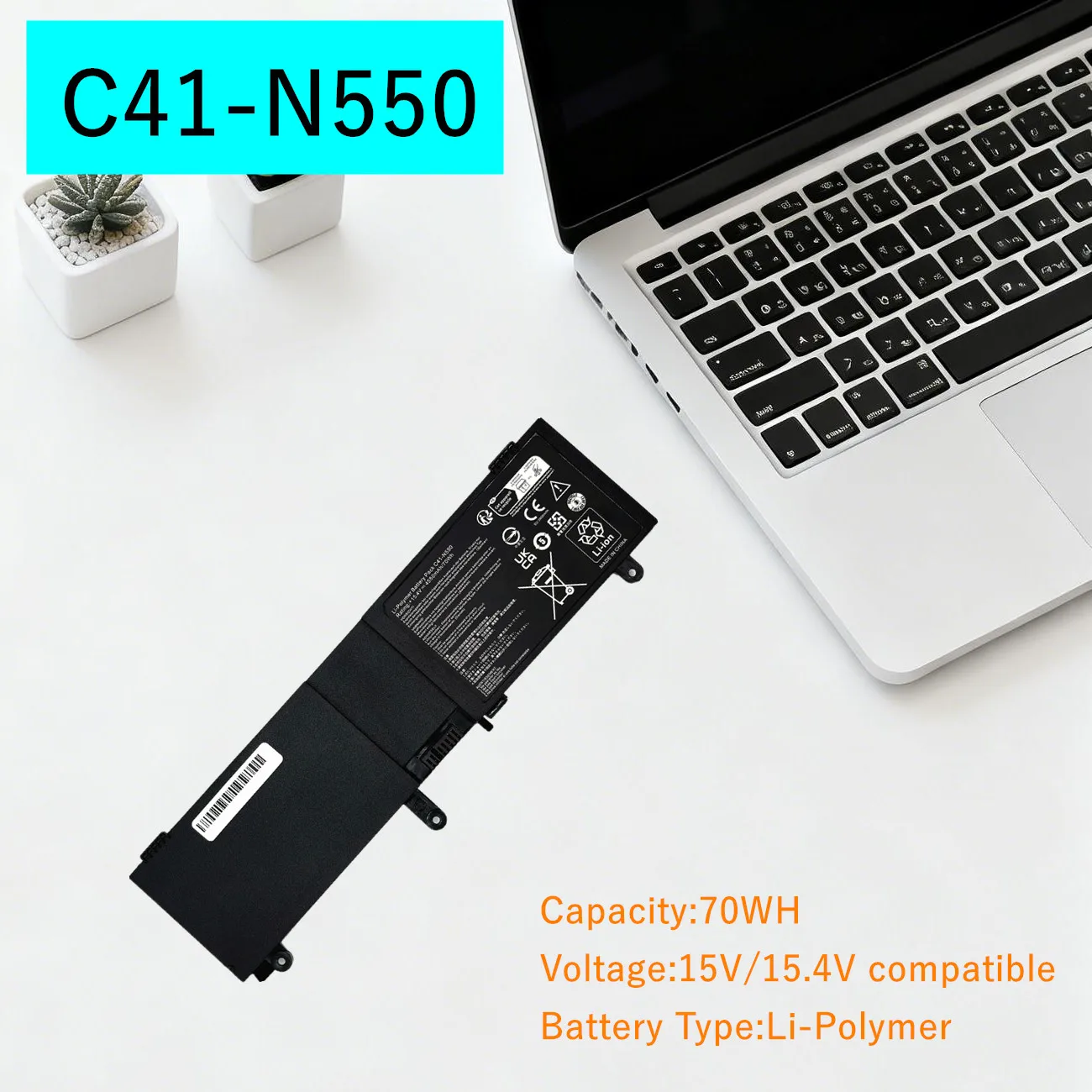 C41-N550 Laptop Battery for ASUS Q550L Q550LF G550 G550J G550JK N550 N550J N550JK N550JV N550JK-DS71T