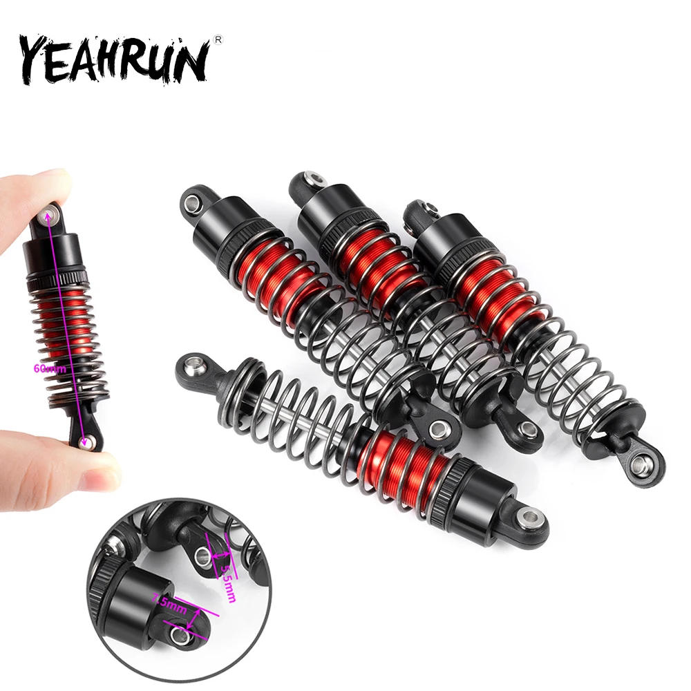 

YEAHRUN Aluminum Metal Shock Absorber For RC Car Crawler Course Truck Upgrad Part
