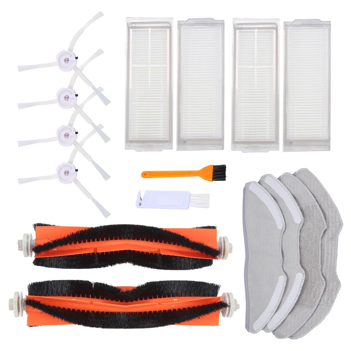 샤오미 미 로봇 진공 걸레 2 라이트 프로 MJSTL MJST1SHW 로봇 진공 예비 부품 메인 사이드 브러시 헤파 필터