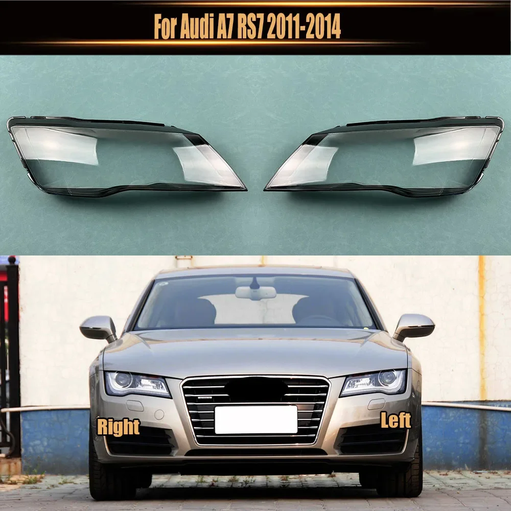 

For Audi A7 RS7 2011 2012 2013 2014 Front Headlamp Cover Lamp Shade Headlight Shell Lens Plexiglass Replace Original Lampshade