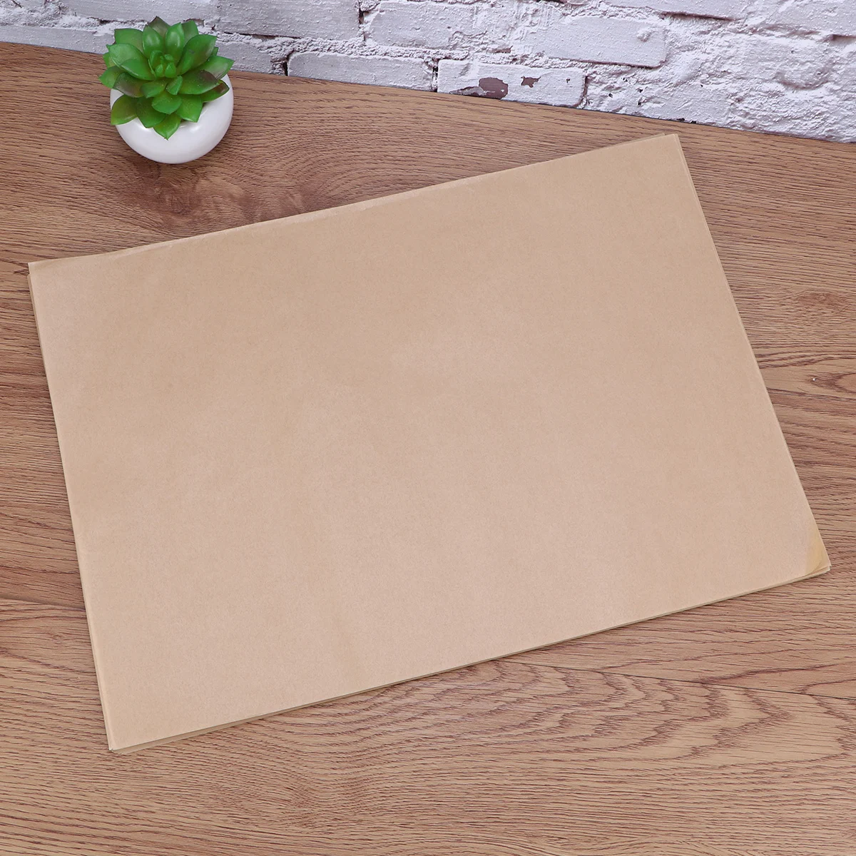 

100pcs 25X35Cm Silicone Paper Non-Stick Oven Liner Sheets Unbleached Parchment Paper For Baking Cooking Disposable Dual-Sided