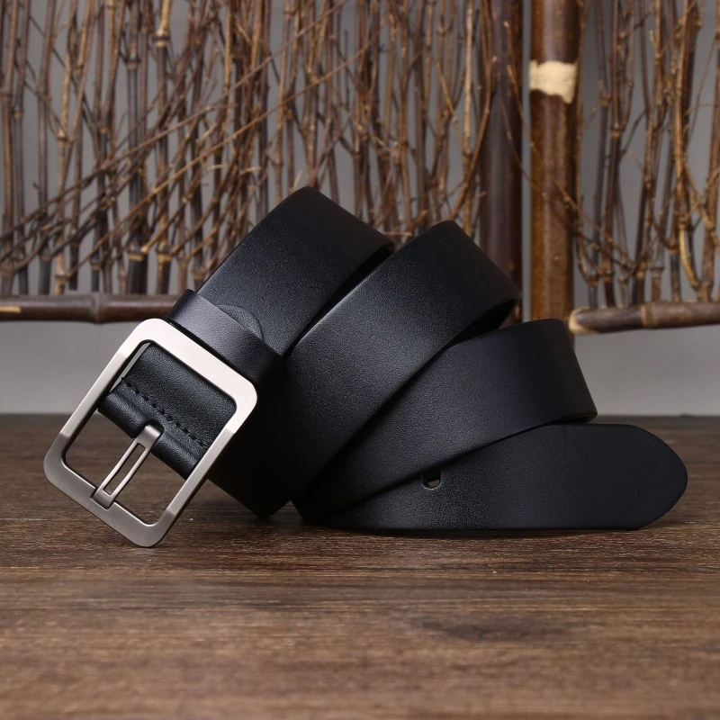 Ein Gürtel für Damen und Herren, einfach und vielseitig, schwarze Nadel-Schnalle für Studenten, personalisierte Dekoration, Gürtel für Damen in Übergröße – Detail 3