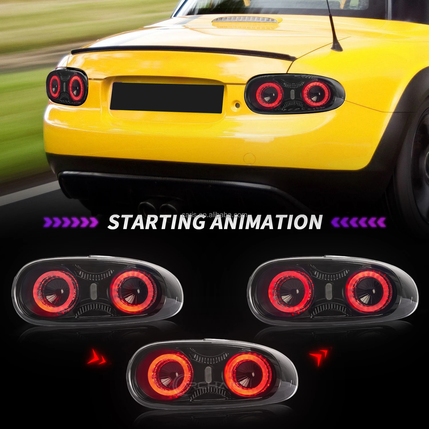 

Full LED Tail Lights for 2009-2015 forMazda Miata MX5 NC Rear Stop Lamp for 3rd Gen MK3 MX5 MX-5 NC1 NC2 NC3 Roadster New