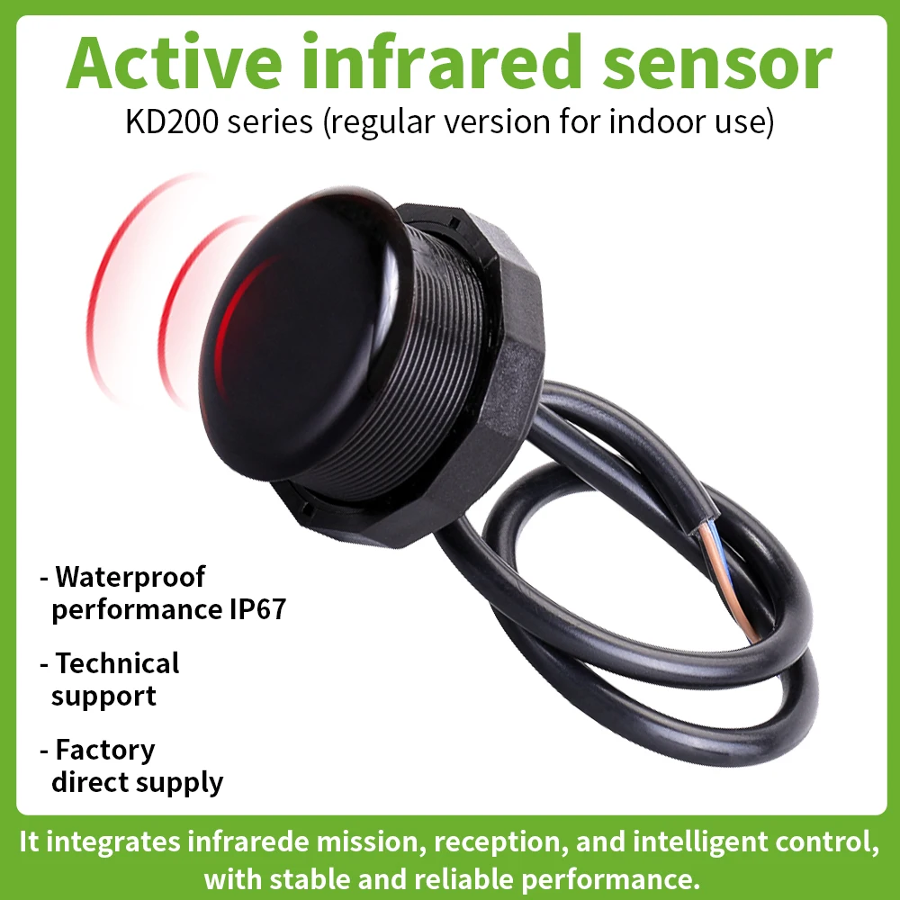 XKC-KD200 Proximity Detector Photoelectric Active Infrared Sensors Intelligent Non-contact Sensor Switch for Arduino Smart Home