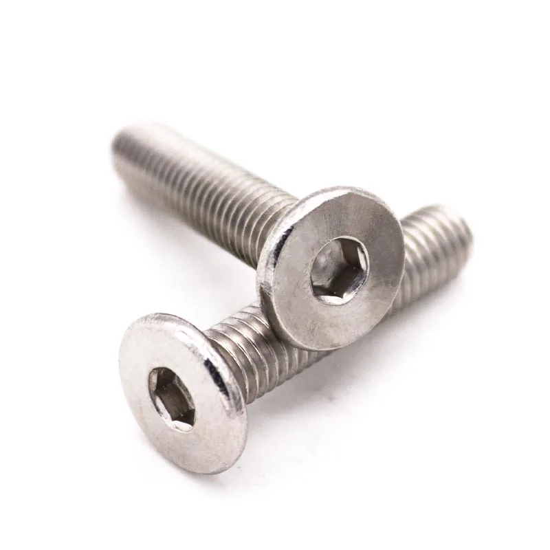 5/10/50pcs CM M1.6 M2 M2.5 M3 M4 M5 M6 M8 304 Stainless Steel Hex Hexagon Socket Ultra Thin Flat Wafer Head Allen Cap Screw Bolt