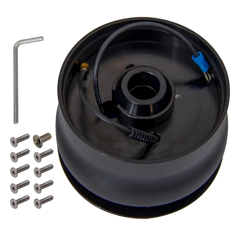 

9 Hole Adapter & Billet Aluminum Steering Wheel Horn Button for Buick/Cadillac/Chevrolet/Chrysler/Pontiac