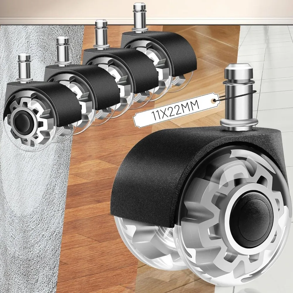5 pièces 360 °   Roulettes silencieuses pivotantes, capacité de 300 kg/660 lb, roues non-marquantes pour une maniabilité fluide, roues pour une maniabilité aisée |   Design moderne de roulettes |   Roues pivotantes robustes