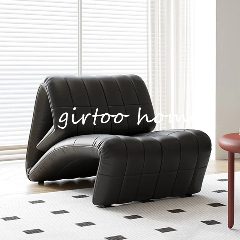 

Итальянский минималистичный одиночный диван-кресло Барселона, кресло для отдыха, дизайнерское многофункциональное кресло для отдыха, кожаный кулак