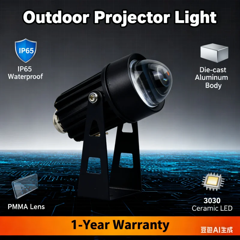 

LED beam projection light 15w concentrating outdoor wall washer Roman column light Hotel exterior wall remote spotlight