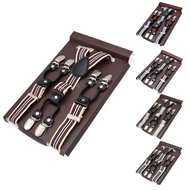 652F Fashionable Braces Perfect for Birthday Wedding for Formal and Casual Occasions Elegant Braces Striped /Solid Color