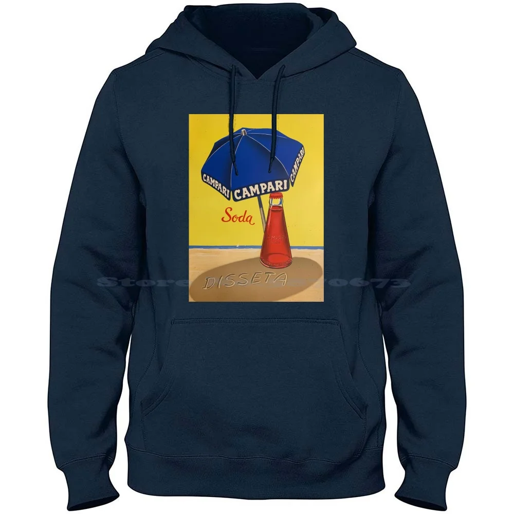 Französisch Schnaps Regenschirm Poster 100% reine Baumwolle Hoodie T-Shirt Cocktail Soda Spritz Campari Vintage Bier Frau Mädchen Martini