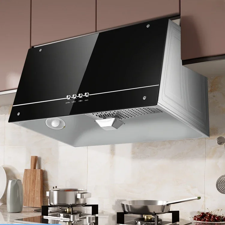 High suction range hood, household kitchen range hood, traditional Chinese style, old style, detached range hood