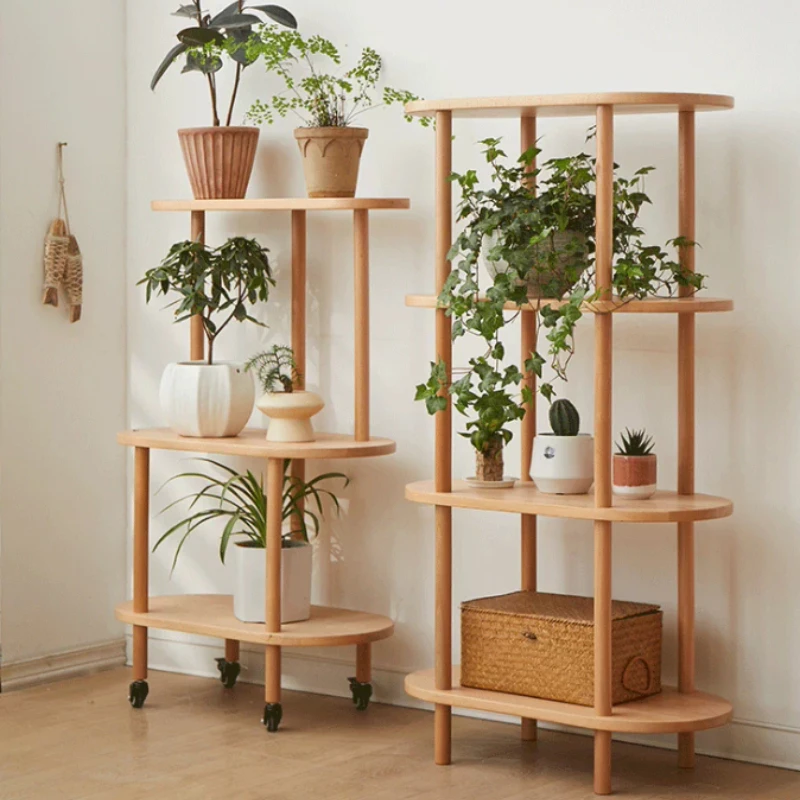 Wooden Corner Plant Shelf Carts Tomato Wall Vertical Terrace Flower Stand Front Porch Estante Para Plantas Outdoor Furniture