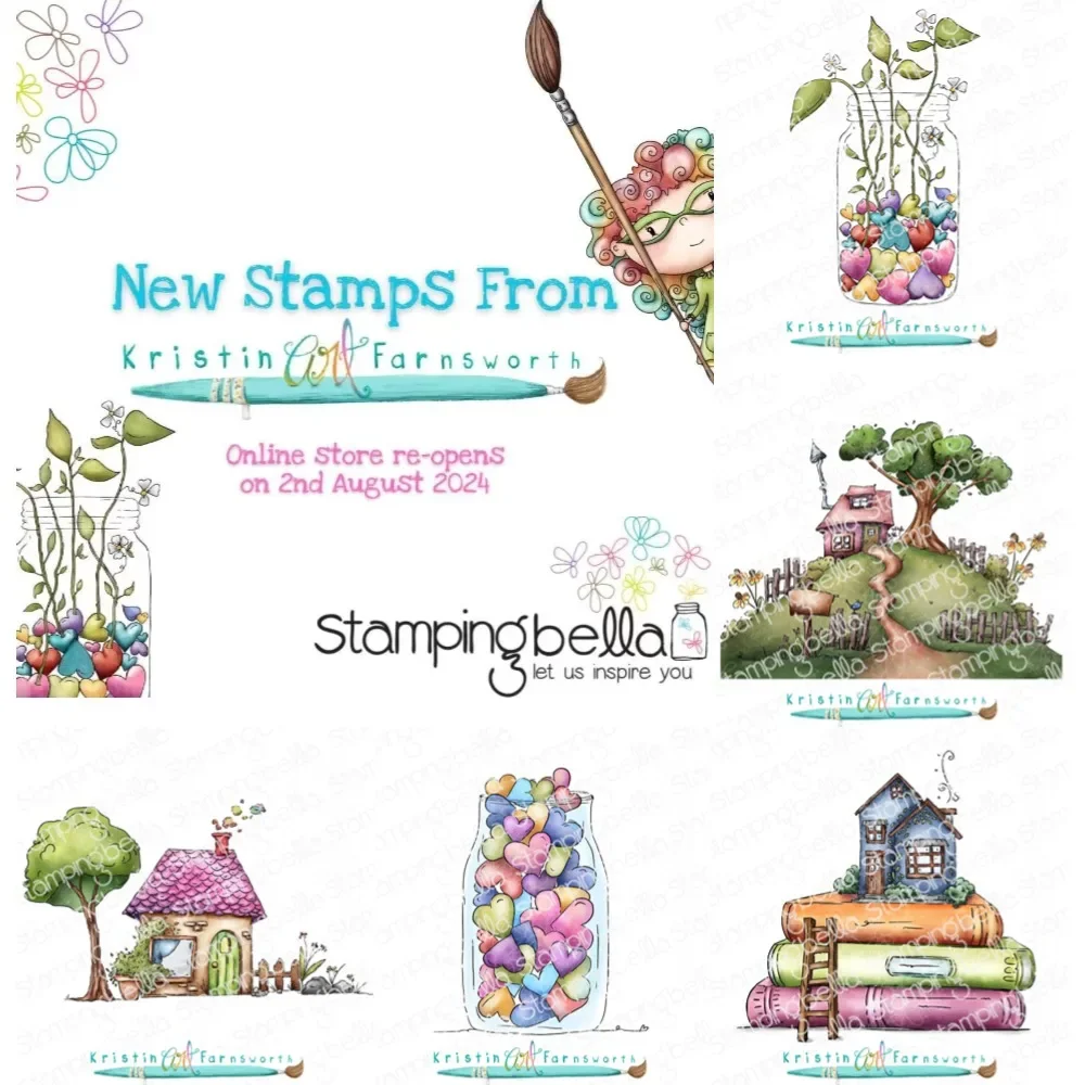 Troqueles y sellos de corte de Metal de botella de piedra de amor para álbum de recortes DIY, álbum de fotos, grabado en relieve, tarjetas de papel decorativas