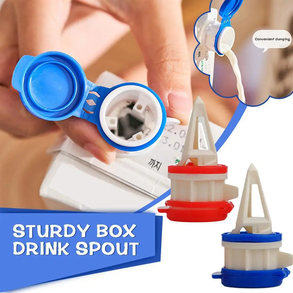 Boxed Drink Deflector - Practical Sealing Cover Extension with Anti-spill Beverage Drainage Mouth for Household Articles B4M9