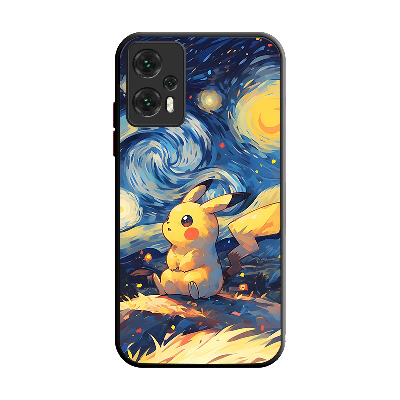 Pokemon Gengar Pikachu Phone Case For Xiaomi Poco x7 X6 X5 X4 GT X3 NFC F6 F5 F4 F3 GT M5 M5S M6 Pro 4G 5G C55 C65 C75 C61 C71