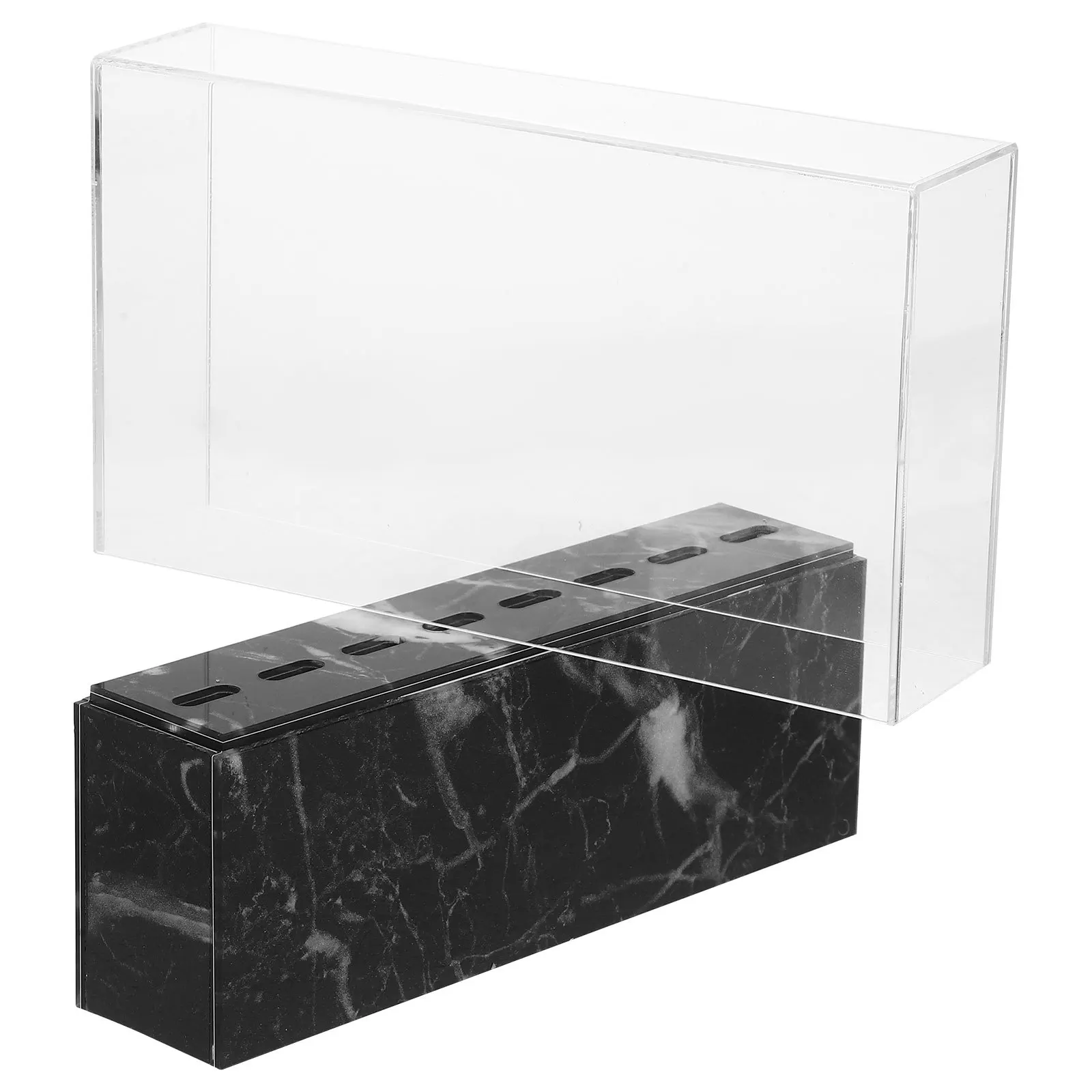 Wimperpincet Rek Acryl Make-up Organisator Marmeren Patroon Praktische Standaard Voor Salon Schoonheid Opslag Display Handig