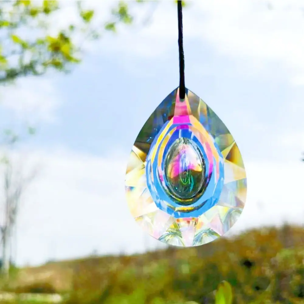 Creative Rainbow Makers Home Decor Wedding Garden Prism Hanging Crystal Pendant Car Pendant Sun Catcher Delicate Gift