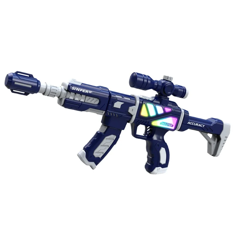 Magnetic DIY Assembly Toy Gun Multifunctional Transform Model With Light Sound Effect Creative Educational Puzzle Plaything For