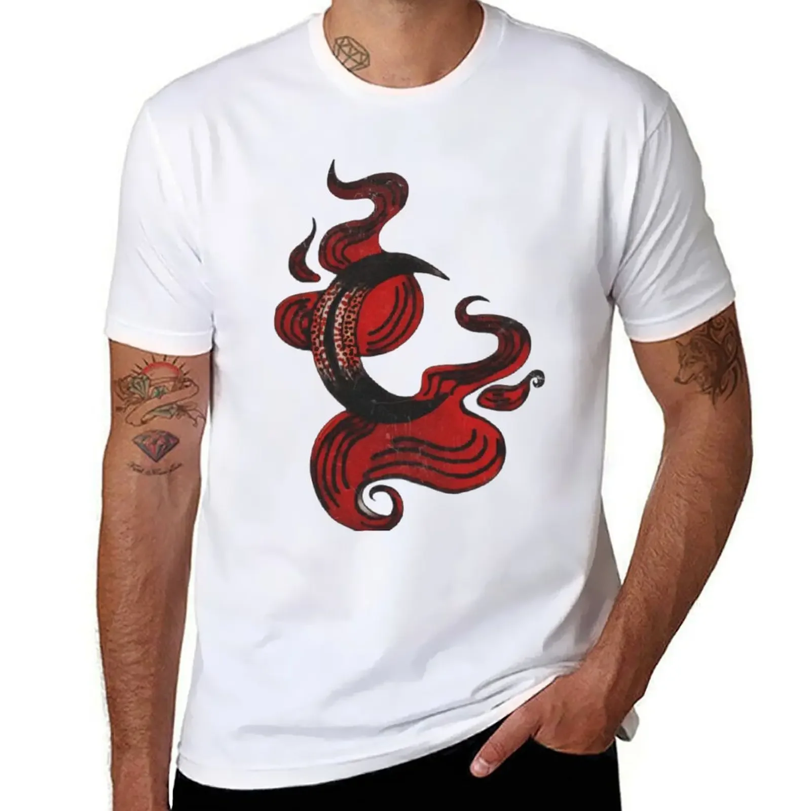 

Футболка Blood Moon, летняя одежда, спортивные футболки с принтом животных для мальчиков, мужские винтажные футболки