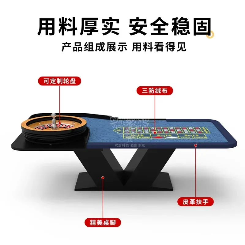 32 Inch American Roulette Table 22 Inch European Russian Roulette Wheel Casino Game Table for Home Bar Party Entertainment