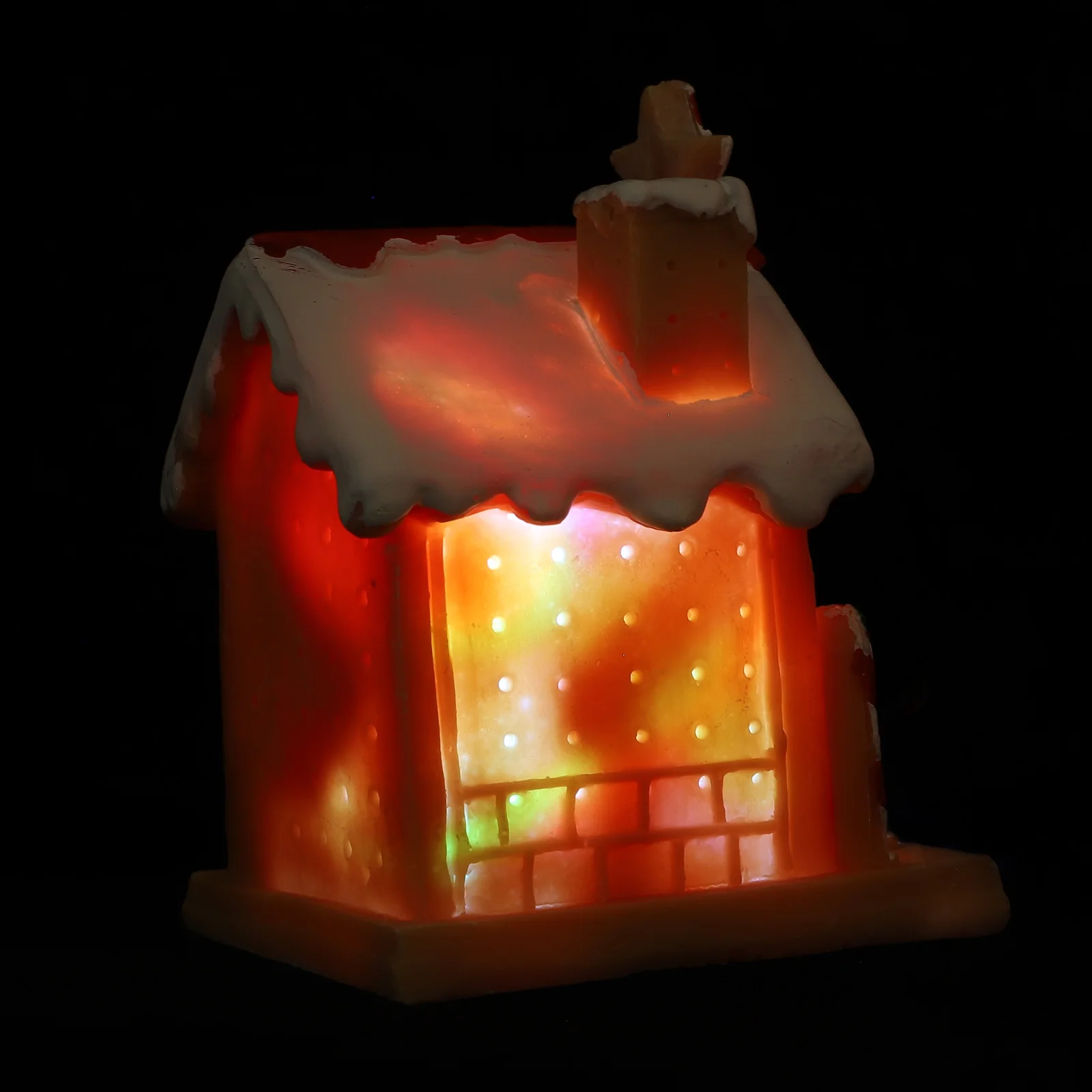 

Micro Landscape Christmas Resin Lighting Small Villas Adornment Mini Luminous House Desktop Decorative Ornament Brightening Home