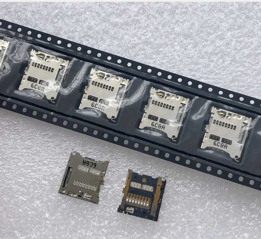 

Для нового держателя карт T-FLASH, разъем для держателя карт micro SD, 8P, позолоченный, выдвижной слот для карт TF