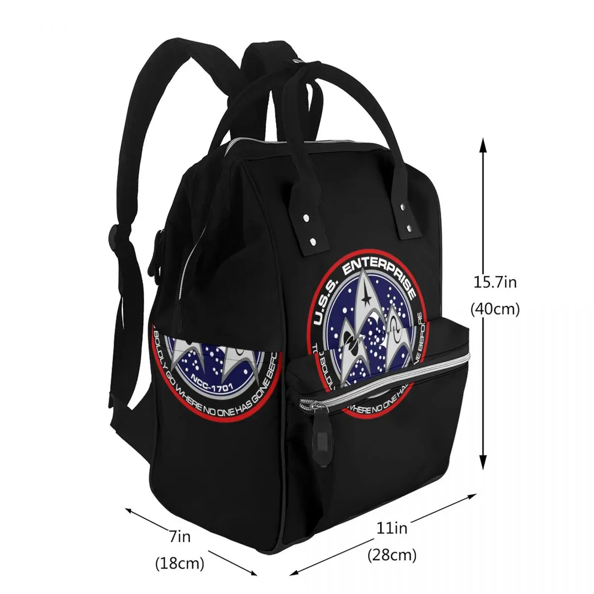 Star Treks Science Fiction TV Series Student Backpack School Bag Hiking Travel Daypack for Men Women Bookbag Shoulder Bags
