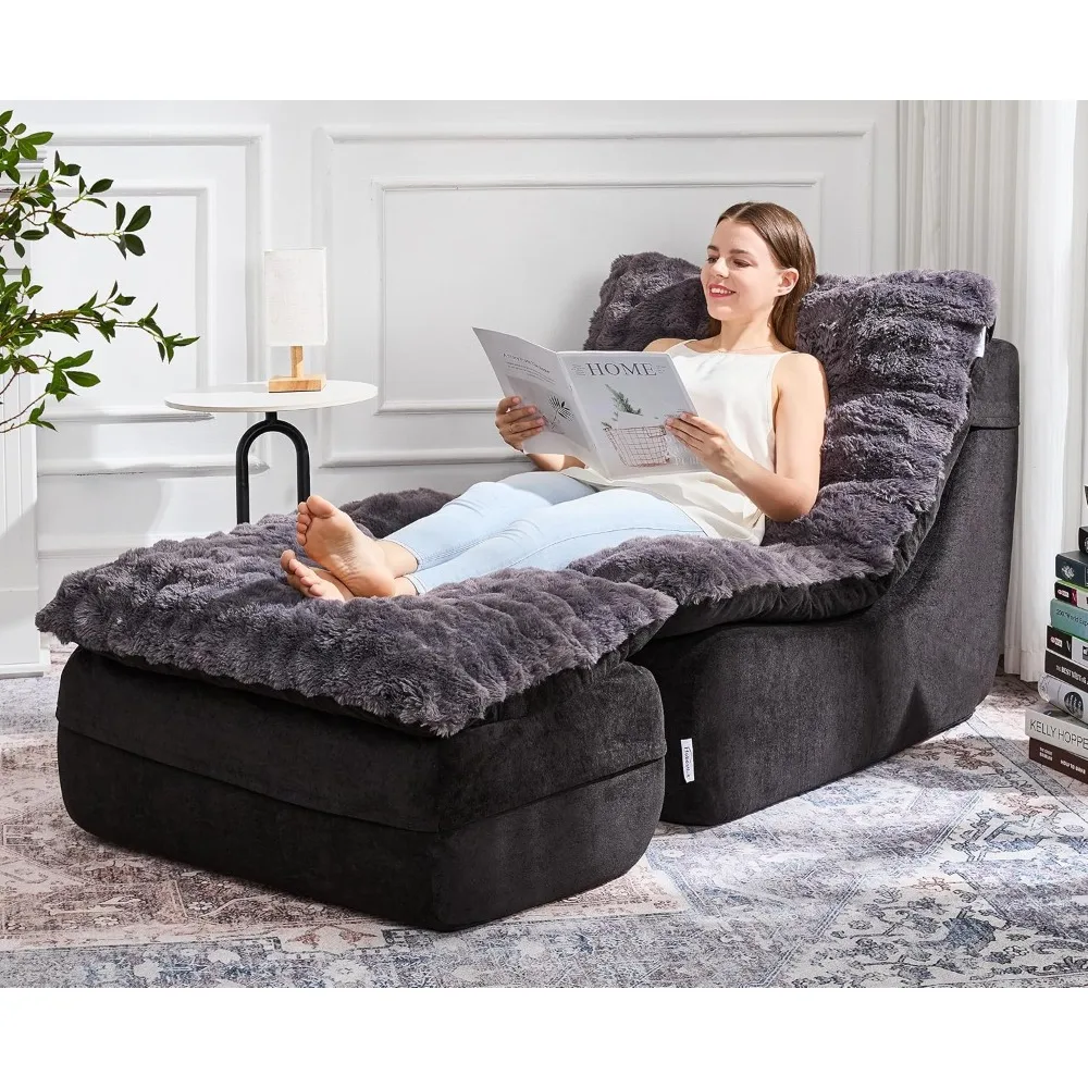 

Sofa Couch Foam Sofa for Small Spaces Comfy Sofas with footrest Couch Recliner Small Sofas for Living Room, Bedroom, Apartment