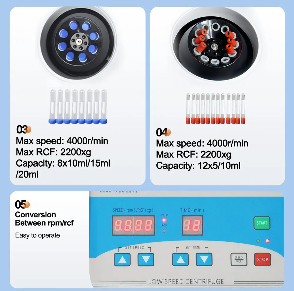 PRF APRF CGF PR مختبر الطرد المركزي 4000 دورة في الدقيقة حامل أنبوب فراغ لفصل مصل الدم أداة تشخيص الفصد #4