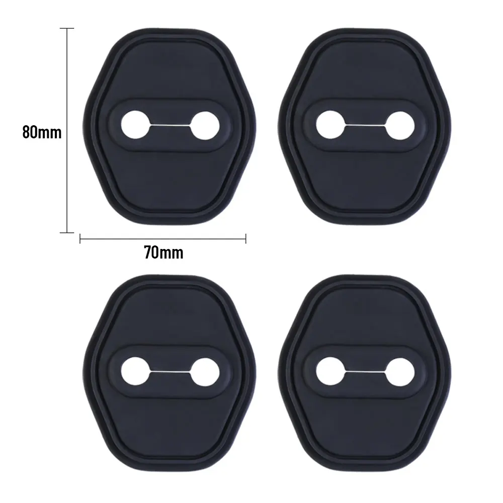 

4pcs Car Decorat Accessories Silicone Protecte Auto Door Lock Latch Shock Absorber Cover For SERES AITO M5 M7 2023 2024
