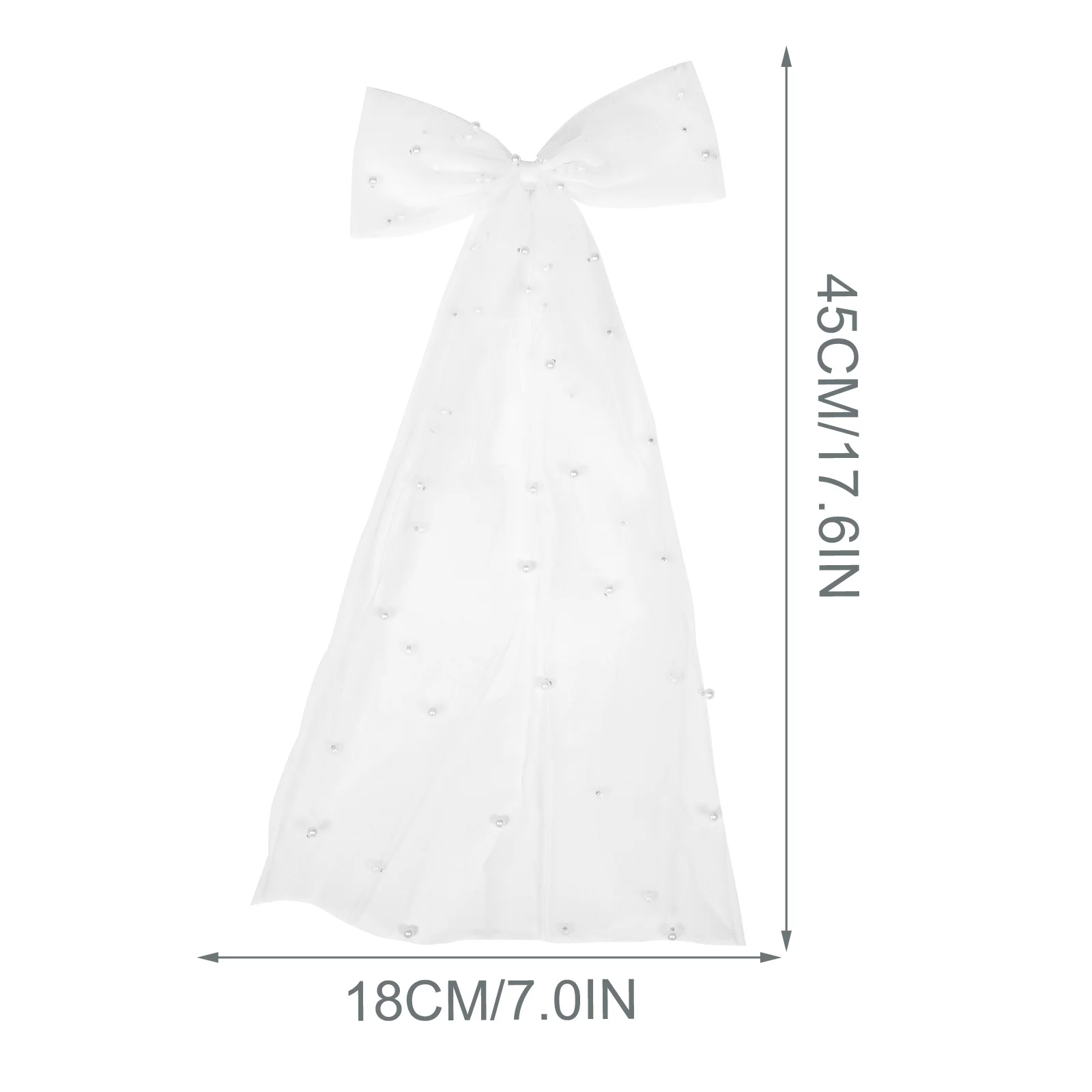 

Pearl Short Veil Bow Hair Clip Delicate Bridal Hair Accessories Wedding Bow Veil Clip Photo Shoot Party Accessory