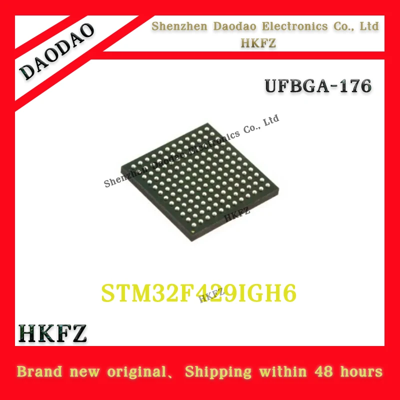

STM32F429IGH6 STM32F429 IC MCU Chip UFBGA-176 Quality Brand New ARM MCU CM4 32-bit microcontroller IC chip