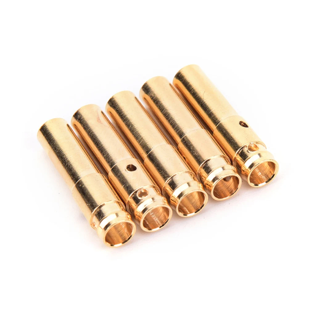 

1Set Rc Motor Connectors 4.0mm Gold Plated Copper Banana Plugs for DIY Rc Projects Red and Plug