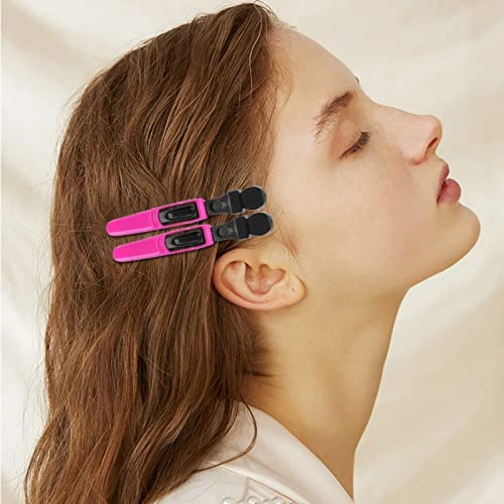 30 teile/schachtel Barber Alligator Haar Clips Breite Zähne Schnitte Clips Professionelle Keine Falte Haar Clips für Salon Stylist Werkzeuge