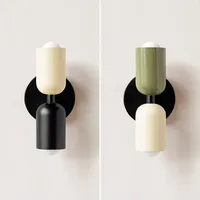 Nordic living room wall lamp simple modern bedroom bedside aisle children's room background wall lamp E27 home decoration