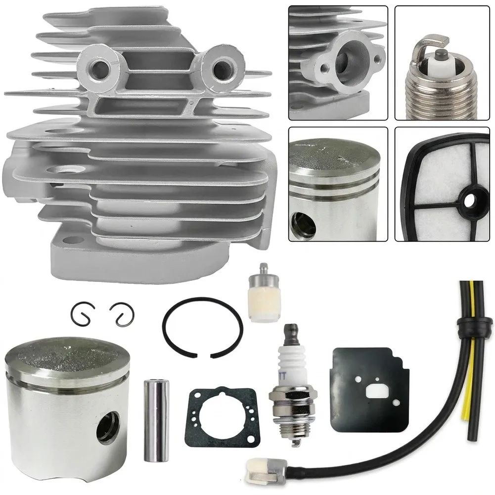 Cylinder Kit A130002100 for Echo PAS225 GT225 GT225L PE225 Engine Repair Kit with Air Filter 2 58 inch and Fuel Filter 5 mm