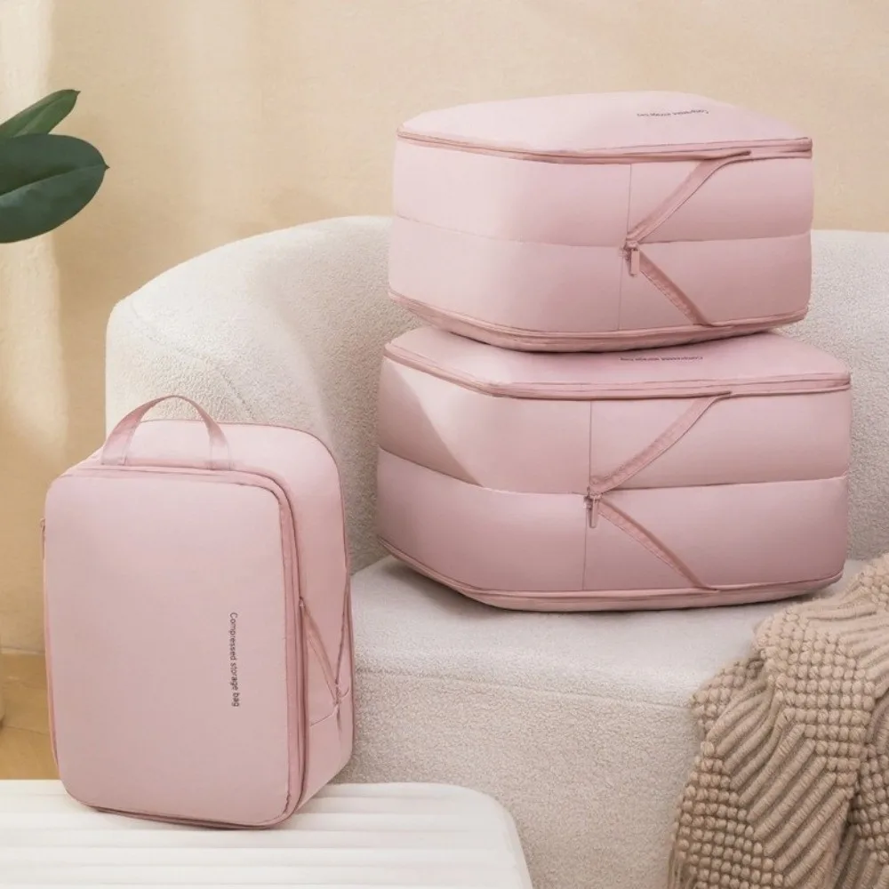 

Foldable Clothes Storage Bag Compression Space Saving Clothes Packing Cube Large Capacity Waterproof Travel Luggage Bag
