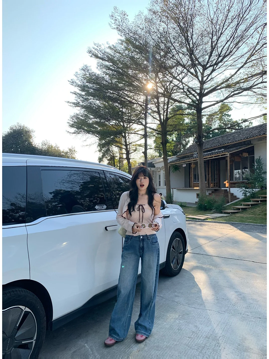 

Джинсы Mimiz с высокой талией, прямые, синие, повседневные, больших размеров, женские, премиум-качество, из хлопкового денима, весенние новинки