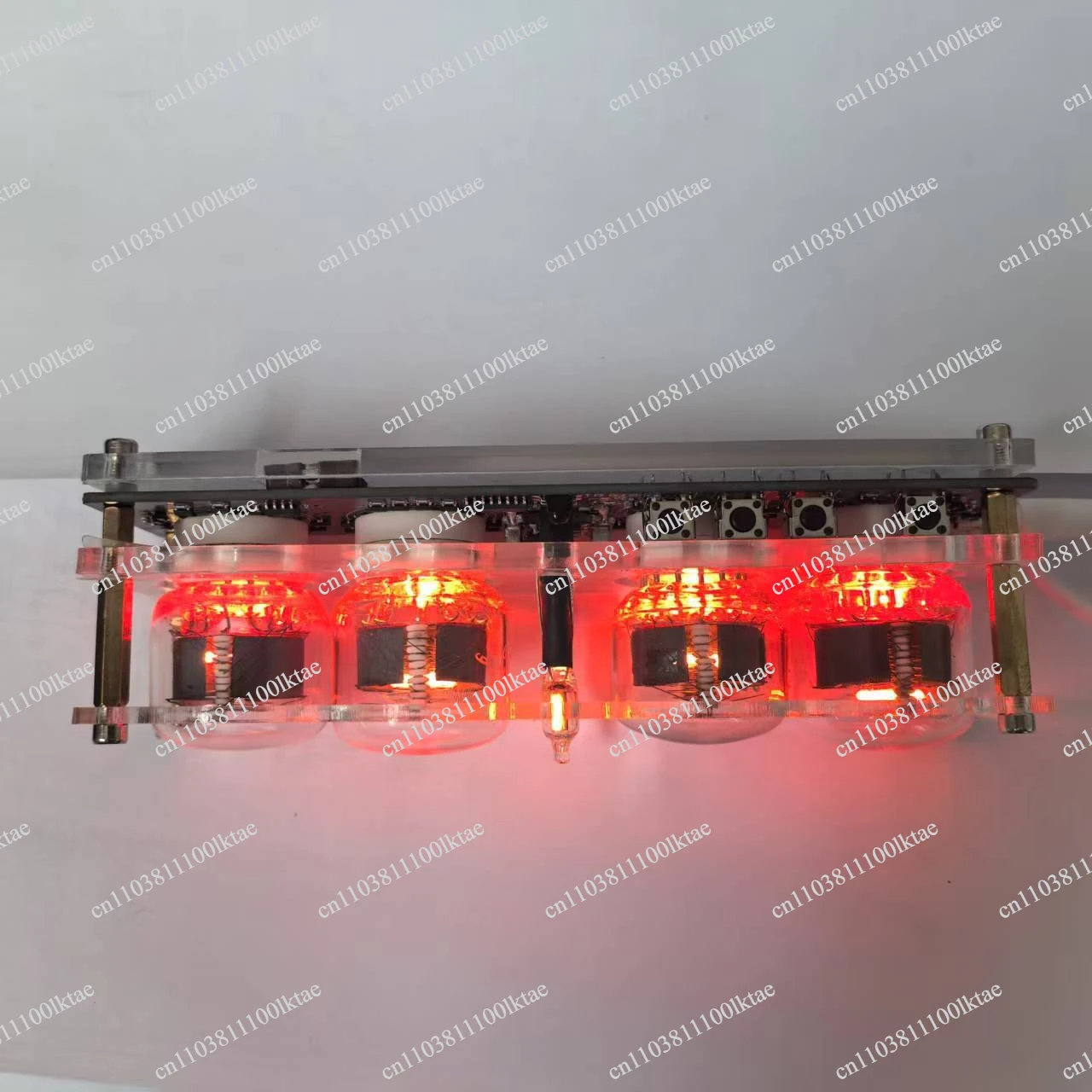 Vintage True Glow Tube Colorful LED Backlight Vintage Clock Desktop Gift