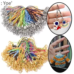 iYOE Multocolor Nylon Cord With Lobster Clasp Keychain Lanyard Rope Connector thread For DIY Craft Doll Bag Making Jewelry