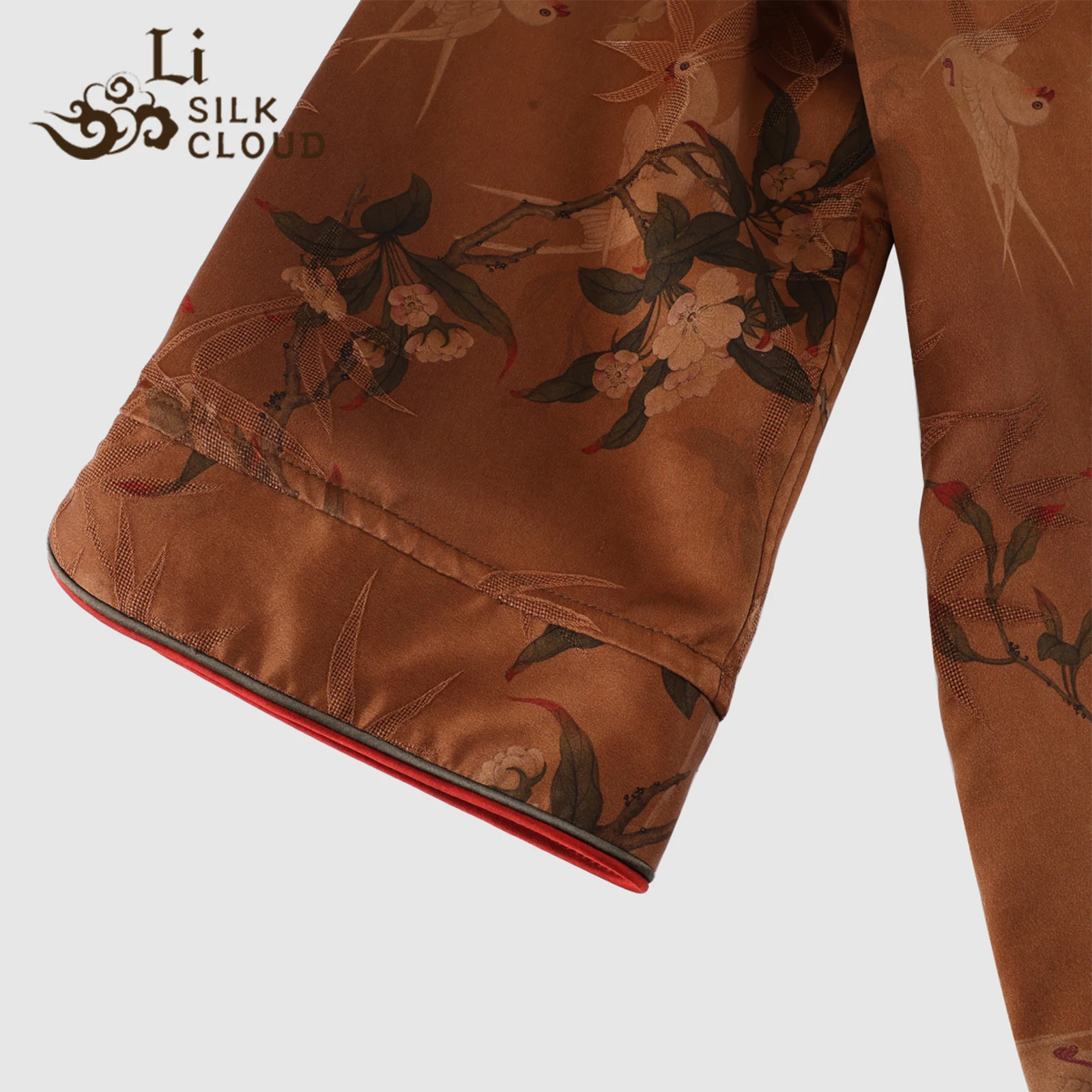 LI SILK CLOUD Robe Xiangyunsha d'automne soyeuse – 100 % soie de mûrier, style traditionnel chinois et confort respectueux de la peau