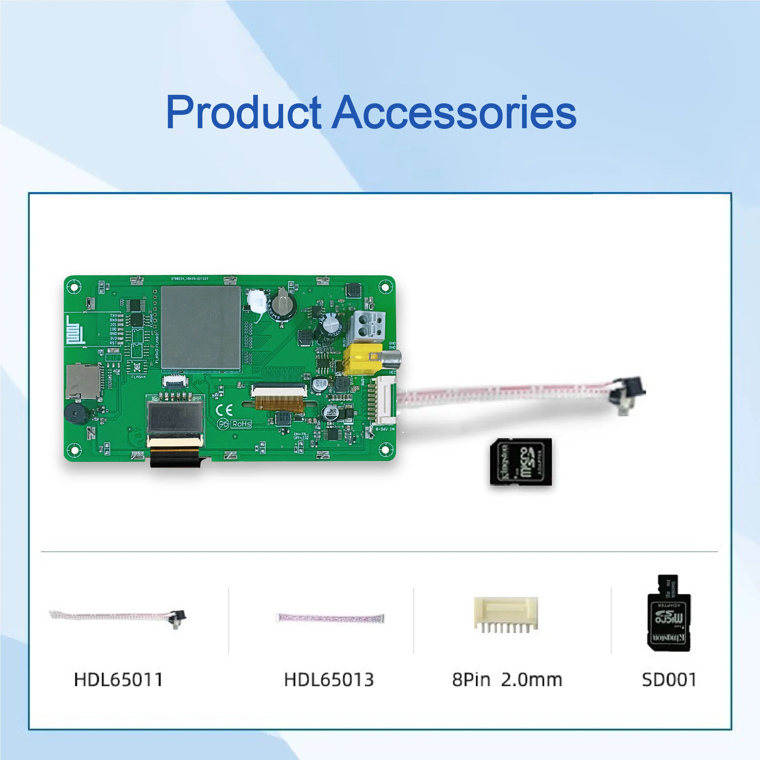 5.0-inch, 800*480 Pixels Resolution, 262K Colors, IPS, FSK Bus Camera Solution Screen,High Brightness DMG80480T050_26W