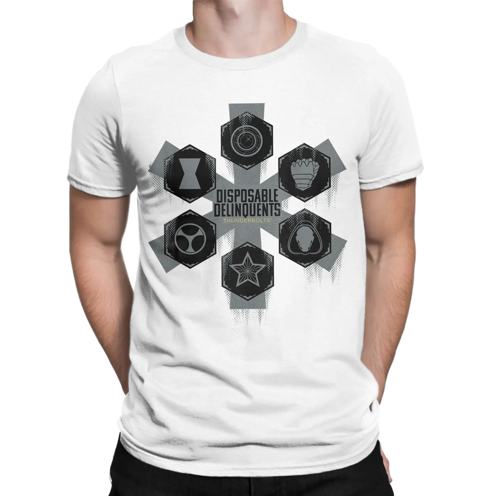 الجدة الصاعقة المتاح Delinquents فريق تي شيرت الرجال Crewneck القطن تي شيرت قصيرة الأكمام تيز الملابس الكلاسيكية
