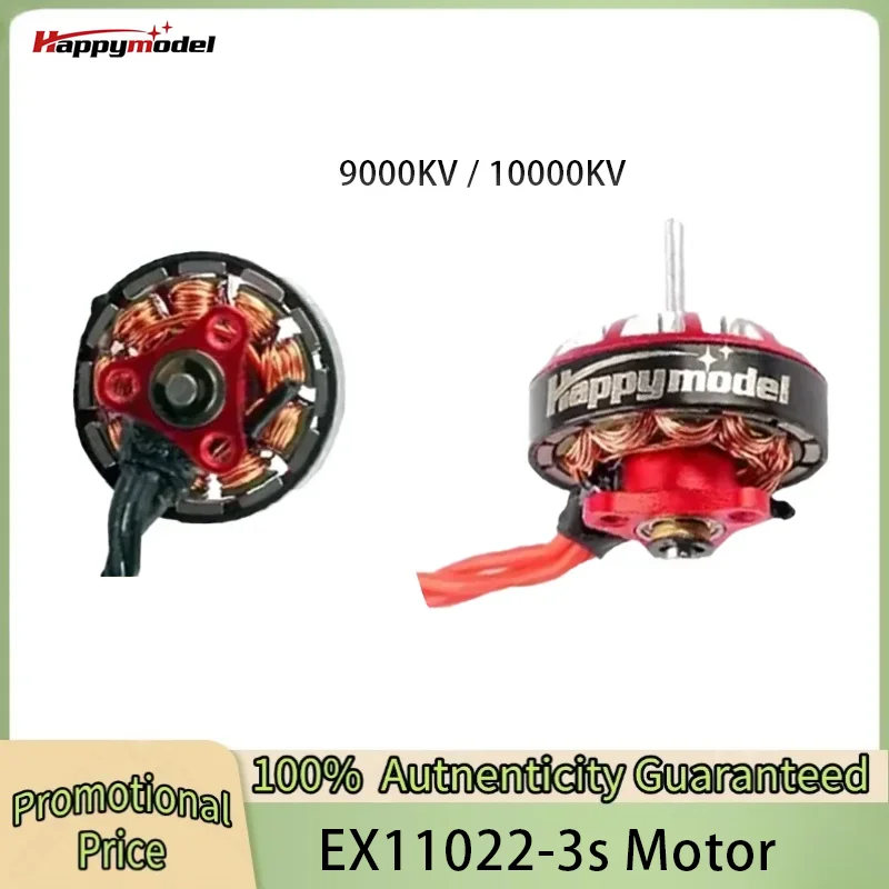 HappyModel EX1102 1102 9000/10000KV 2-3S Brushless Motor for Mobula7 HD 75mm/85mm Tinywhoop Drones