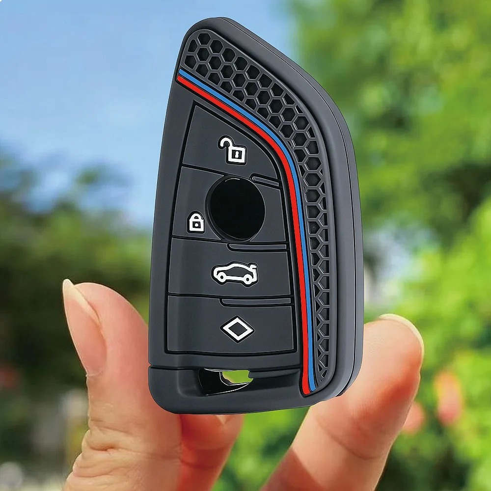 Silicone Car Key Fob Cover Case For BMW 1 2 3 4 5 6 7 Series X1 X3 X4 X5 X6 X7 F10 F20 F30 G20 G30 G01 F15 F16 G02 G05 F34
